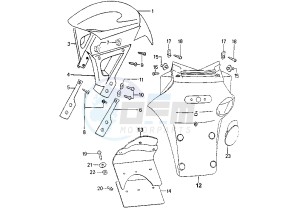 ELYSEO - 50 cc drawing FRONT FENDER