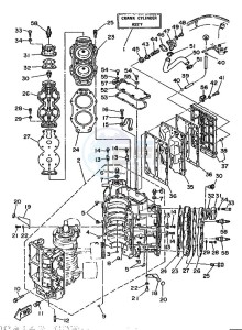 140B drawing CYLINDER--CRANKCASE