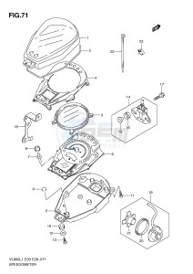 VL800 (E3-E28) VOLUSIA drawing SPEEDOMETER (VL800L1 E33)