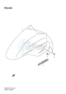 AN400 ABS BURGMAN EU-UK drawing FRONT FENDER