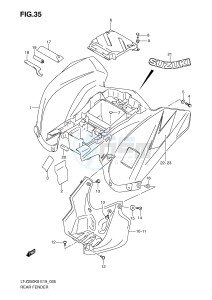 LT-Z250 (E19) drawing REAR FENDER (MODEL K9)