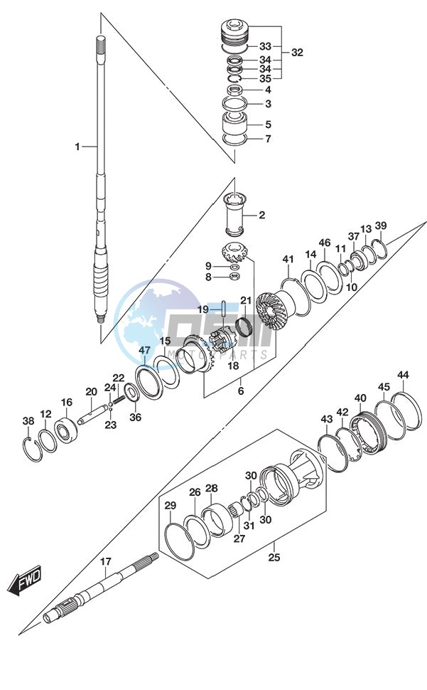 Transmission S/N 610001 to 612132