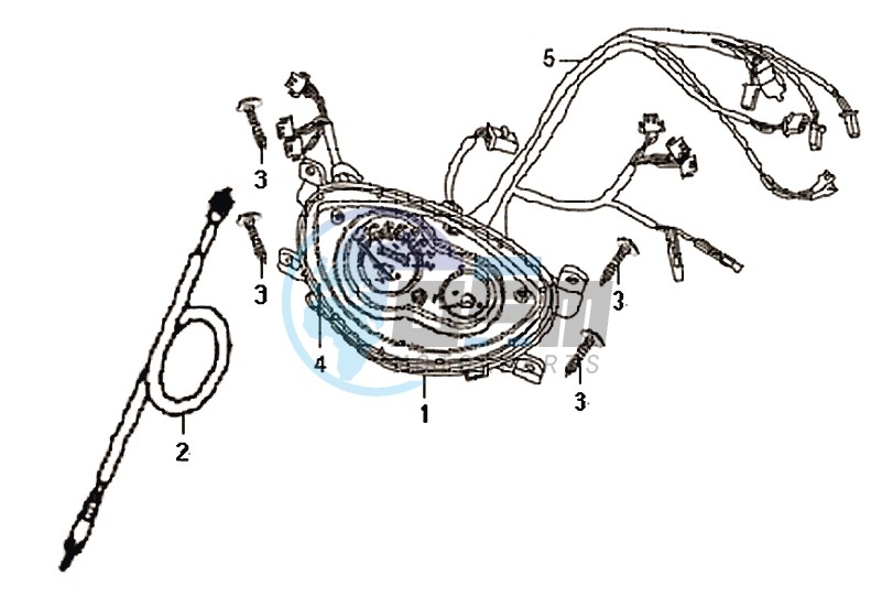 DASHBOARD / SPEEDOMETER CABLE / WIRING HARNASS