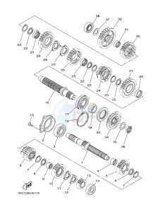 MT09A MT-09 ABS 900 (2DRF 2DRG) drawing TRANSMISSION