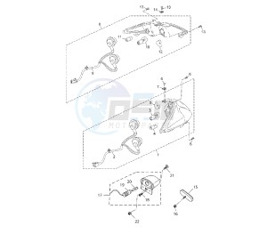 YP R X-MAX 250 drawing TAILLIGHT