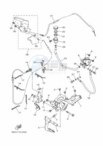 YXZ1000ETS YXZ1000ET (BASC) drawing PEDAL WIRE