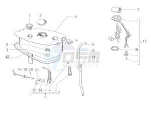 PX 150 2T NOABS E3 (EMEA, APAC, LATAM) drawing Fuel tank