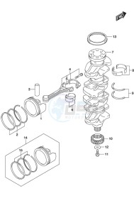 DF 200A drawing Crankshaft