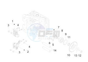 Sprint 50 4T 4V (EMEA) drawing Rocking levers support unit