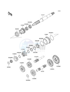 KVF 650 H [BRUTE FORCE 650 4X4I] (H7F-H8F) H8F drawing TRANSMISSION