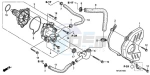 CBR600RR9 Europe Direct - (ED / MME) drawing WATER PUMP