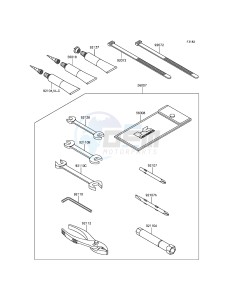 JET SKI ULTRA LX JT1500KCF EU drawing Owner's Tools