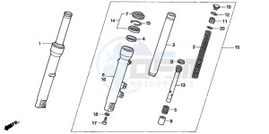 SH125R drawing FRONT FORK