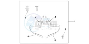 ST1300A9 ED / ABS MME drawing MIRROR DEFLECTOR