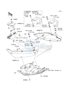 ER 650 A [ER-6N (AUSTRALIAN] (A6F-A8F) A6F drawing SEAT COVER