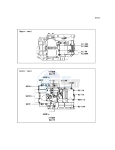 VERSYS_ABS KLE650DDF XX (EU ME A(FRICA) drawing Crankcase Bolt Pattern