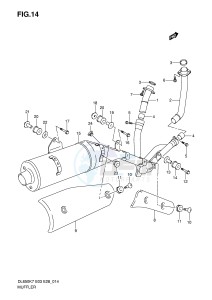 DL650 (E3-E28) V-Strom drawing MUFFLER