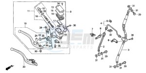 CBR600F3 drawing FR. BRAKE MASTER CYLINDER