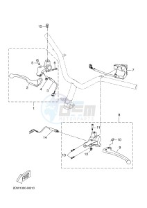 CW50E (2DW1) drawing HANDLE SWITCH & LEVER