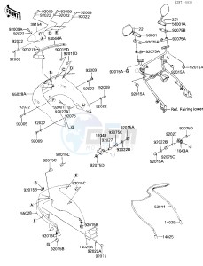 ZX 750 E [GPZ 750 TURBO] (E1-E2) [GPZ 750 TURBO] drawing FAIRING