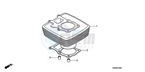 TRX250TMA U drawing CYLINDER