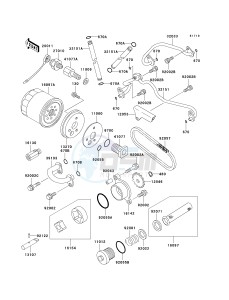 VN 800 A [VULCAN 800] (A10-A11) [VULCAN 800] drawing OIL PUMP_OIL FILTER