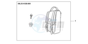 VT750CA9 Ireland - (EK / MME ST) drawing LEATHER BACKREST BAG