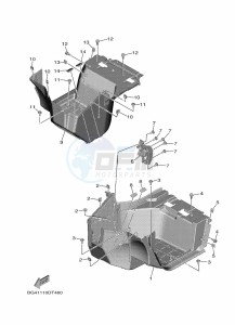 YXE1000EW YX10EPAM (B4M5) drawing STAND & FOOTREST