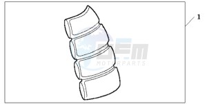 CBF600N9 UK - (E / MKH) drawing TANK PAD 2