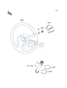 MULE_600 KAF400B8F EU drawing Steering Wheel