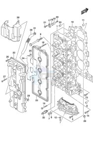 DF 175 drawing Cylinder Head