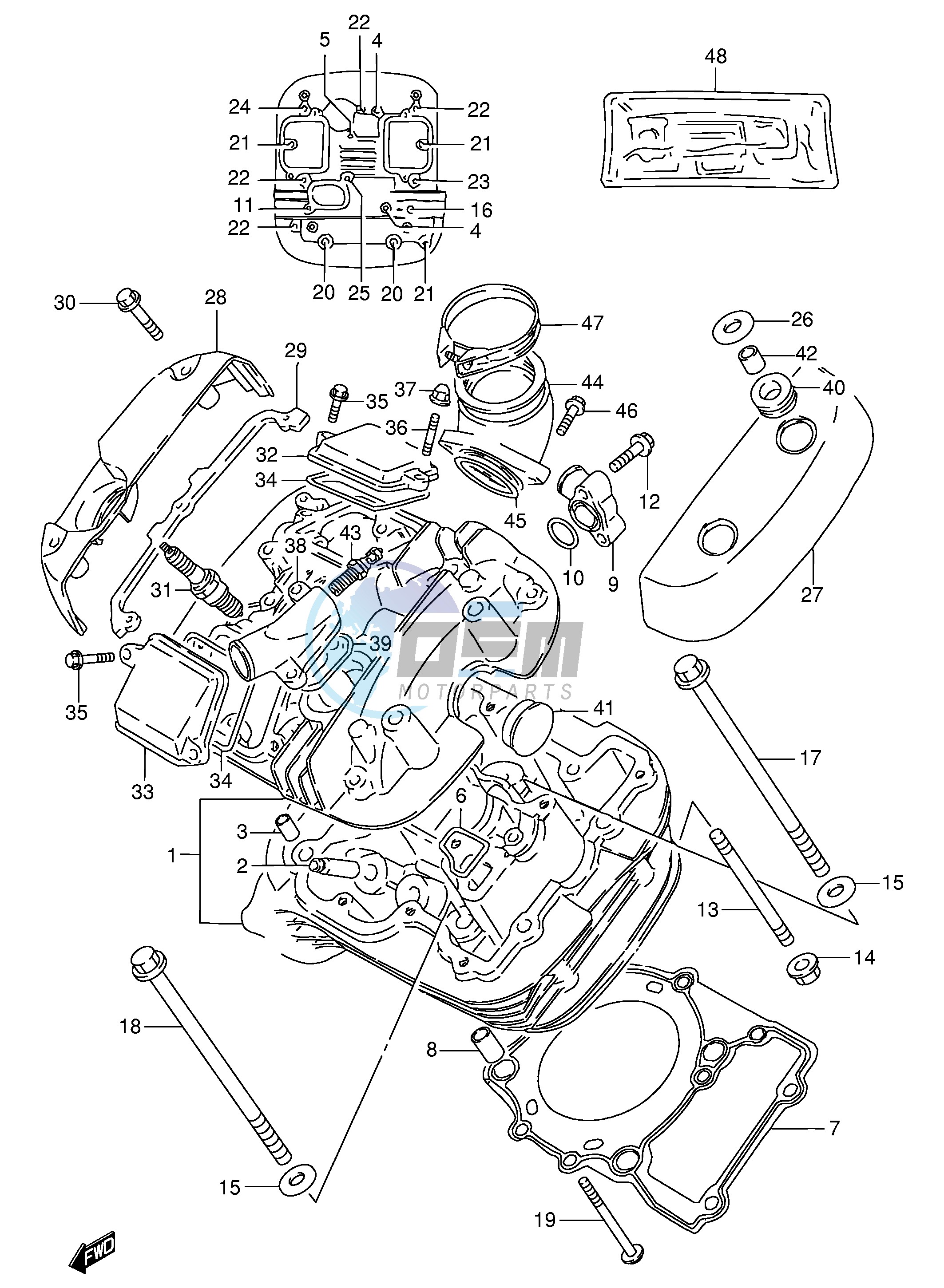 CYLINDER HEAD (FRONT)