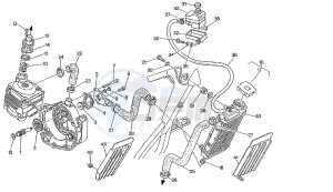 W4 6V 50 drawing COOLING SYSTEM