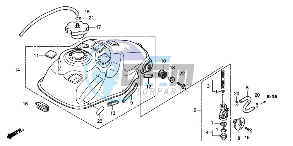 FUEL TANK (TRX300EX'01-'06)