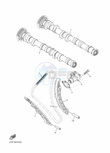 YZF-R1 (BX4D) drawing CAMSHAFT & CHAIN