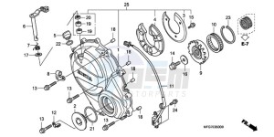 CB600F9 France - (F / CMF) drawing RIGHT CRANKCASE COVER