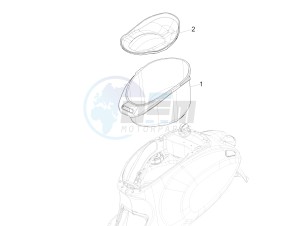 SPRINT 150 4T 3V IGET ABS E4 (NAFTA) drawing Helmet housing - Undersaddle