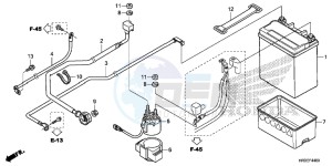 TRX420FM1F TRX420 Europe Direct - (ED) drawing BATTERY