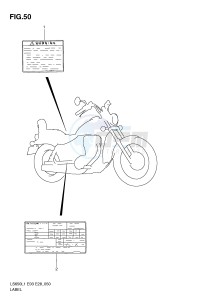 LS650 (E3-E28) SAVAGE drawing WARNING LABEL (LS650L1 E28)