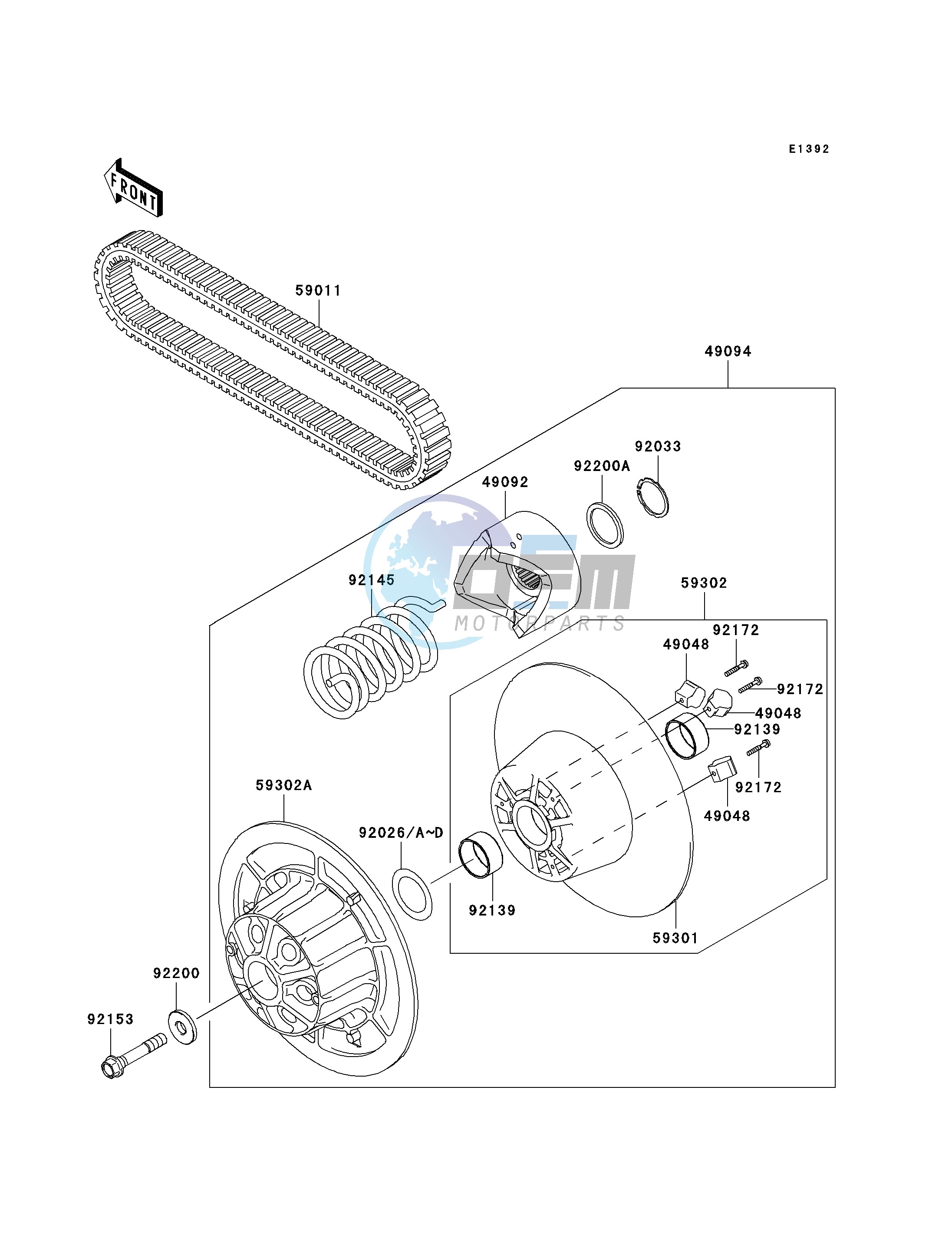 DRIVEN CONVERTER_DRIVE BELT