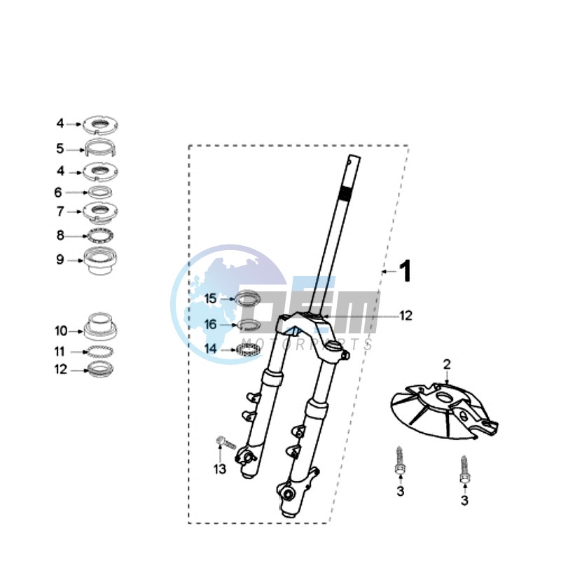 FRONT FORK / STEERINGHEAD