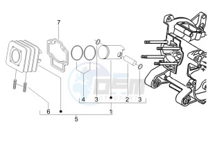 Stalker 50 drawing Cylinder-piston-wrist pin unit