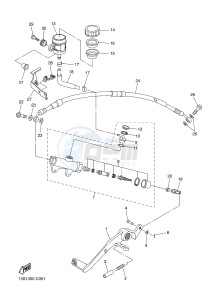 YZF-R6 600 R6 (1JSG 1JSH) drawing REAR MASTER CYLINDER