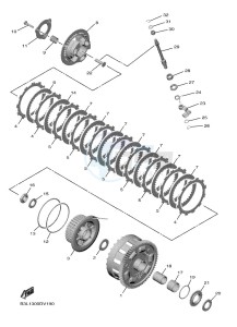 YZF1000W-B YZF-R1 (B3L9) drawing CLUTCH