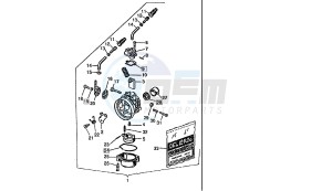 PRIMA 3-6V 50 drawing CARBURETOR