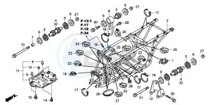 TRX500FA FOURTRAX FOREMAN drawing FRAME BODY (TRX500FA5/6/7/8)