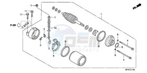 CB1000RA9 France - (F / ABS CMF) drawing STARTING MOTOR