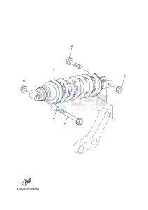 MT07A MT-07 ABS 700 (1XBH 1XBJ) drawing REAR SUSPENSION