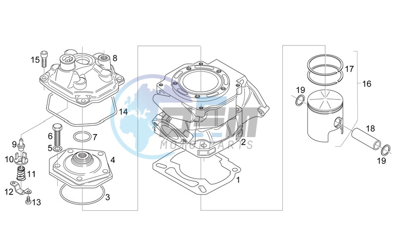 Cylinder - Head - Piston