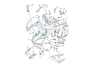 FZ6 FAZER 600 drawing COWLING